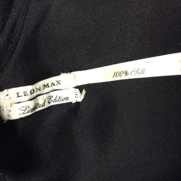 MaxStudio silk mesh chiffon one shoulder cocktail dress, size 6 - Picture 10 of 10